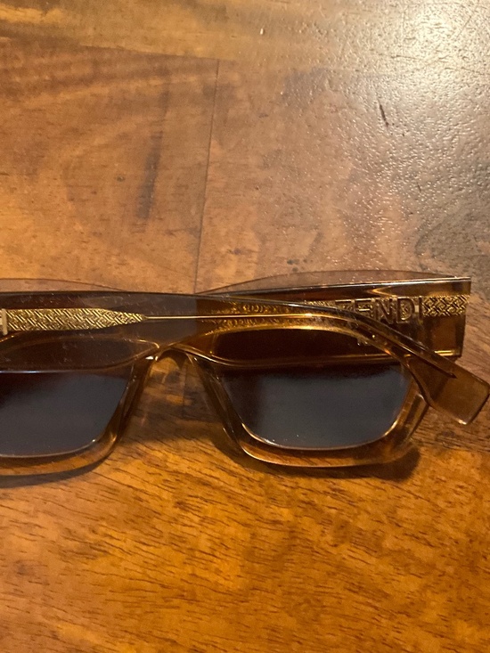 Luxury Fendi Sunglasses, Gold main image 6